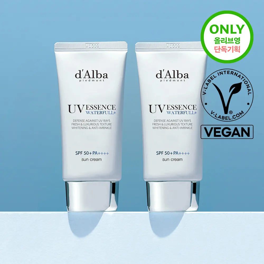 [dalba] d'Alba Waterful Essence Sun Cream Duo Set (50ml+50ml) / [화잘먹 선케어] 달바 에센스 선크림 듀오 기획 (50ml+50ml)
