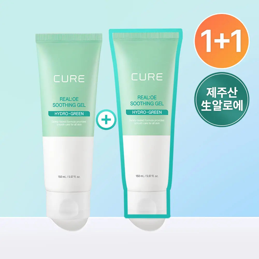 [CURE] Kim Jung Moon Aloe Cure Aloe Soothing Gel Set (150ml x 2) / [1+1 기획] 김정문알로에 큐어 알로에 수딩젤 기획 150ml X 2