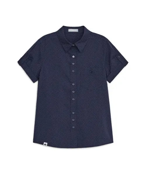 [HUG YOUR SKIN] Star flap shirts (Navy) / 스타 플랩 셔츠 (네이비)