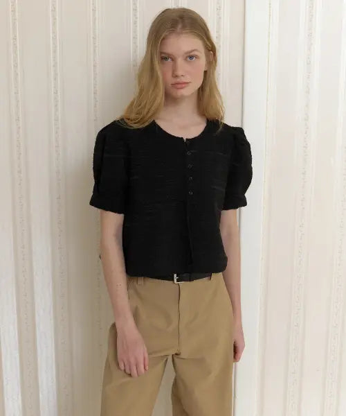 [AMONG] A PUFF BLOUSE JACKET_BLACK