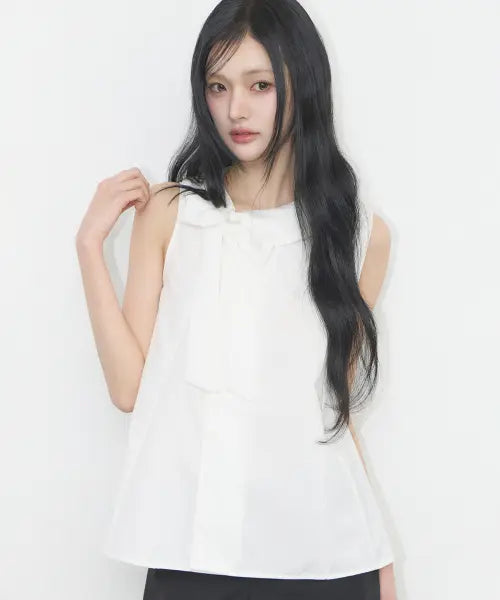 [ILLIGO] Rope Flare Blouse White / 로프 플레어 블라우스 화이트