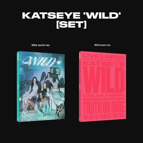 [KATSEYE] Katseye (캣츠아이) WILD 2-Piece Set / KATSEYE (캣츠아이) WILD 2종 1세트