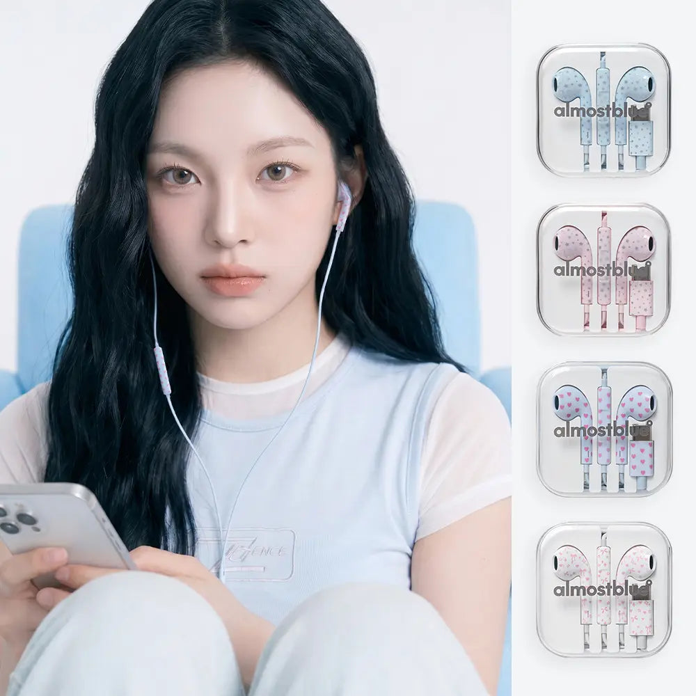 [almostblue] Almost Blue Snow Earphones (Choose 1 of 4) / 얼모스트블루 스노우 이어폰 4종 택1