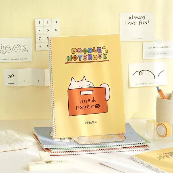 [ICONIC] Iconic Doodle Line Notebook / 아이코닉 두들 라인노트