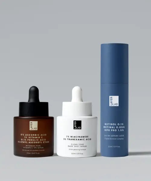 [LAYERLAB] Summer Essential 3-Step Routine (Blemish Serum + Pure Vitamin C 17% Serum + Triple Retinol Serum) / 여름 필수 기능성 3종 루틴 (기미흔적 세럼+순수비타민C 17% 세럼+트리플 레티놀 세럼)