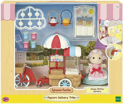 [실바니안 패밀리] Sylvanian Families 5653 Popcorn Bike Accessory Figure Set / [실바니안 패밀리] 5653-팡팡 팝콘 자전거 소품 인형 피규어 세트