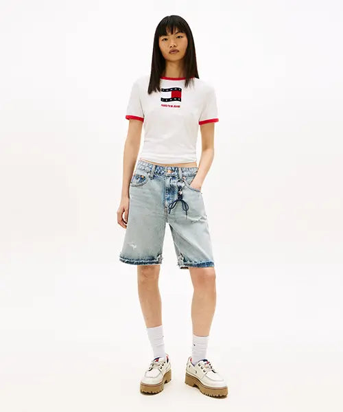 [TOMMY JEANS] TOMMY JEANS / 미아 릴렉스 버뮤다 숏츠 (T32G1NEQ62TWT11AB)