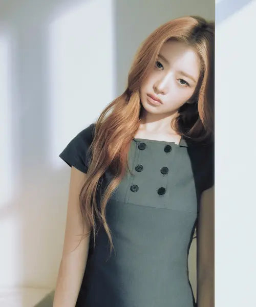 [MISEKI SEOUL] Double button shirts top CHARCOAL
