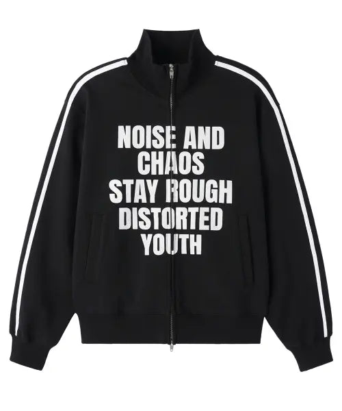 [OPENYARD(OY)] NOISE CHAOS TRACK JACKET - BLACK