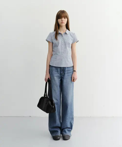 [DUNST] SUMMER RELAXED WIDE JEANS CLASSIC BLUE / SUMMER RELAXED WIDE JEANS_UDPA6B232_CLASSIC BLUE