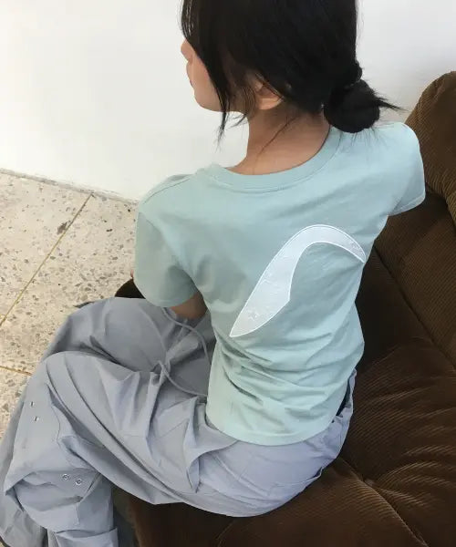 [ZEROSI] (W) ZRS Symbol Applique Tee (MINT)