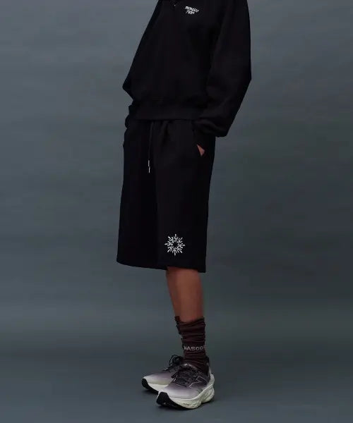 [MENASOO] Waffle Sweat Training Bermuda Pants_Black