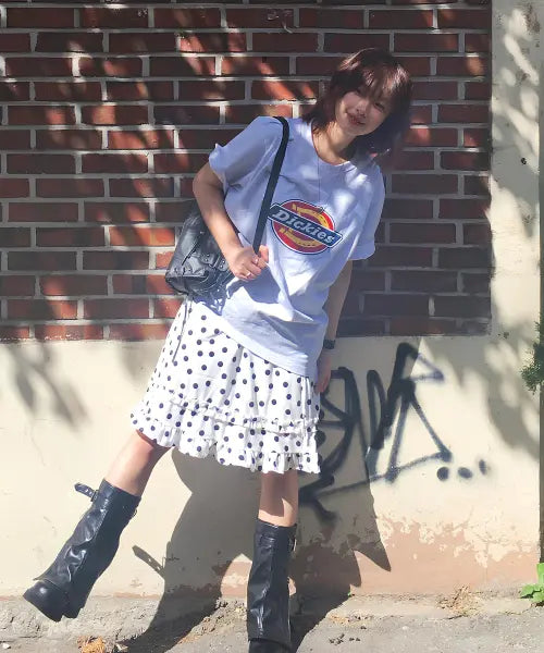 [DICKIES] Tree Logo T-Shirt White Melange / 트리 로고 티셔츠 White Melange