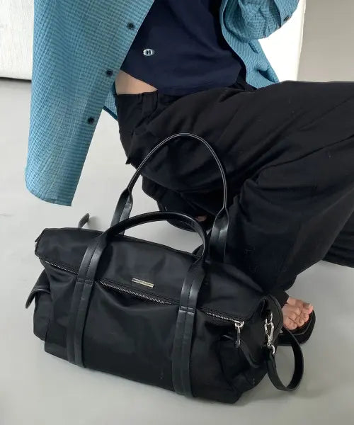 [MONGDOL] Nylon Folding Duffel Bag MDBG010 / 나일론 폴딩 더플 백 MDBG010_2 Colors
