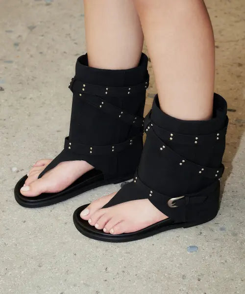 [ELIZABETH STUART] Slit Half Jjori Boots EBAL165318 / 슬릿 하프 쪼리 부츠 EBAL165318