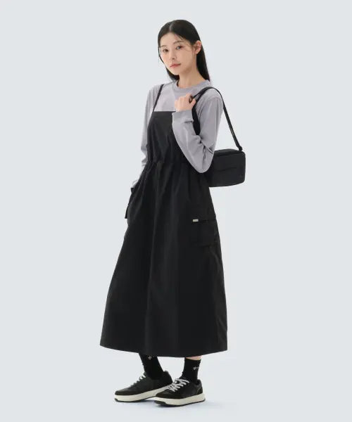 [SNOWPEAK APPAREL] Taslan Sleeveless Dress (S26MWLOP51) Black / 타슬란 슬리브리스 원피스 (S26MWLOP51) Black
