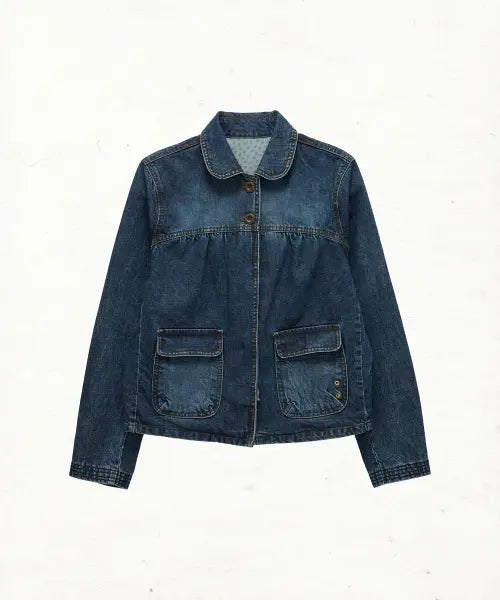 [DANDEL] DD four-stitch denim jacket (INDIGO)