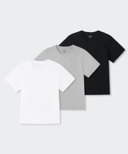 [MUSINSA STANDARD WOMAN] Womens Essential Crew Neck T-Shirt 3-Pack / 우먼즈 에센셜 크루 넥 티셔츠 3팩
