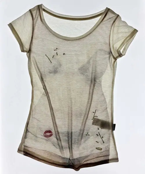 [SCULPTOR] Wet Sheer Tee White