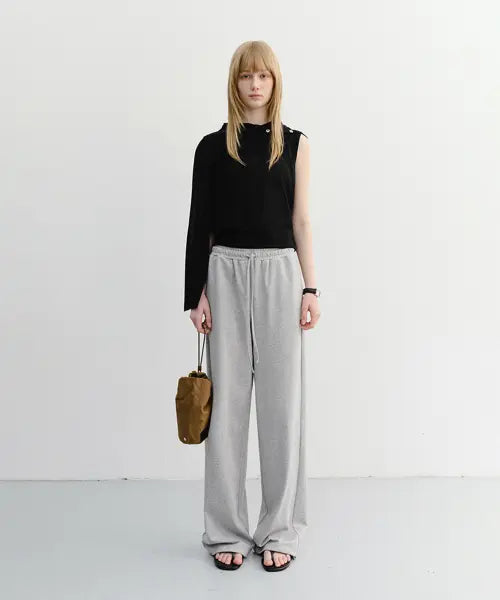 [DUNST] SUMMER WIDE JOGGER PANTS MELANGE GREY / SUMMER WIDE JOGGER PANTS_UDPA6B225_MELANGE GREY