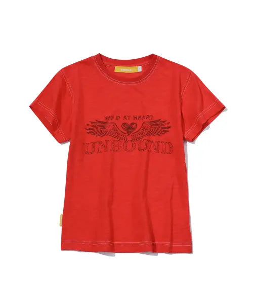 [MAINBOOTH] Heartwing T-shirt(RED)