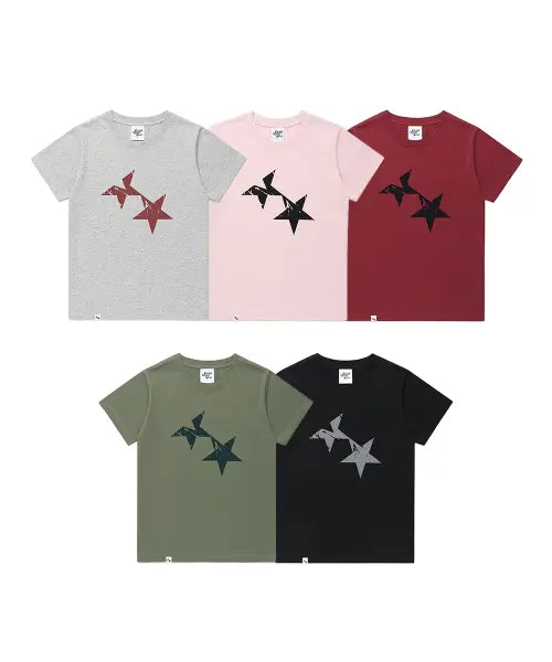 [CAVISH] W TWIN STAR SS TEE  5colors(CV2GMFT516A)