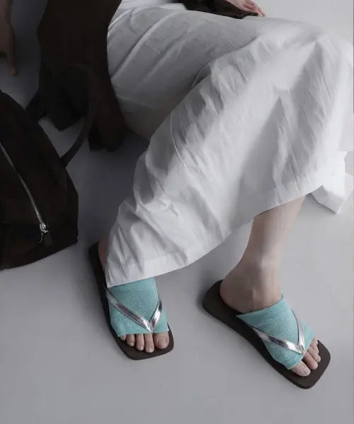 [ANGEL SOCKS] 2-Pack Viscose Half-Toe Bikini Socks / [2개 세트] 1340 쪼리 발등 반 비스코스 하프 발가락 비키니 삭스 양말