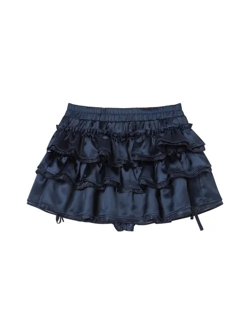 [NYXX] TNSW Frill Skirt Pants Navy / TNSW FRILL SKIRTPANTS NAVY