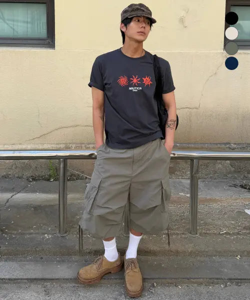 [NAUTICA] Cooling Mechanic 7-Length Cargo Shorts (4 Colors) / [냉감]메카닉 카고 쇼츠 7부(4colors) NSP7796