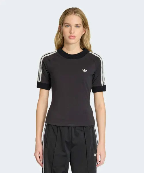 [ADIDAS] KNITTED  TD T       BLACK / 칼리 니트 크로셰 디테일 티셔츠 - 블랙 / KD5445
