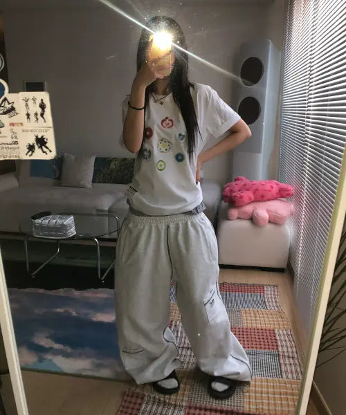 [SEW-B] JUJU Oversized Short Sleeve T-Shirt / JUJU 오버핏 반팔티