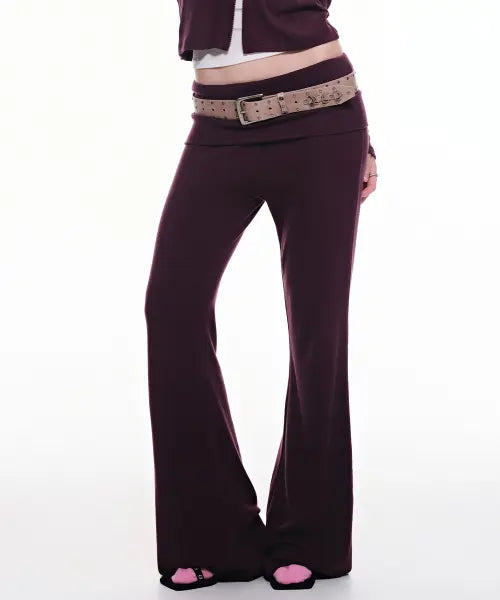 [PASION] Slim Crystal Glam Pants_Purple / 슬림 크리스탈 글램 팬츠_퍼플 Slim Crystal Glam Pants_Purple