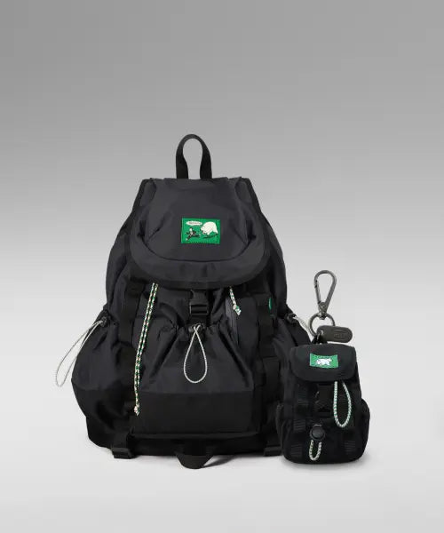 [PARITY] Rucksack Nylon Backpack + Keyring Set / 럭색 나일론 백팩+키링 세트
