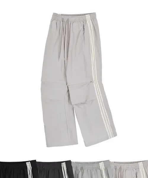 [DALEN] Utility Wide Nylon Pants / 유틸리티 와이드 나일론 팬츠