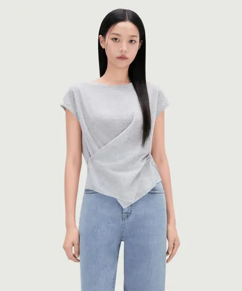 [MIXXO] Lap Button Summer Knit / 랩 버튼 썸머 니트_MIWKAG719T