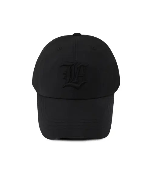 [LIN AVENUE] New LA Bold Nylon Baseball Cap – Black / 뉴 LA 볼드 나일론 볼캡 - 블랙
