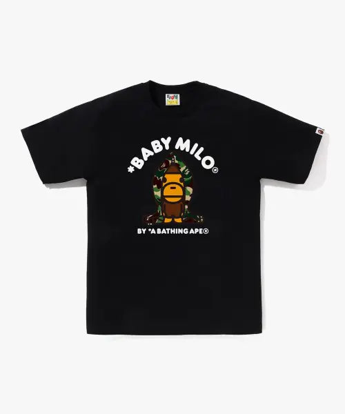 [BAPE] ABC CAMO MILO HOODIE TEE M_BKXGR / ABC 카모 마일로 후드 티셔츠(M) BLACK/GREEN