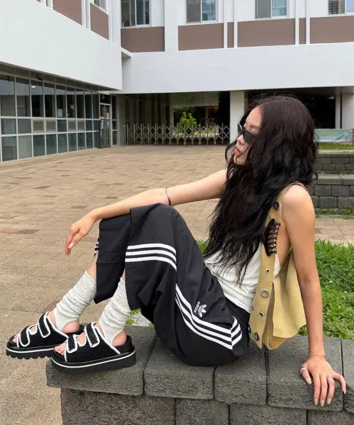 [SUECOMMA BONNIE] Knit slide sandal(black)_DA2AM26002BLK