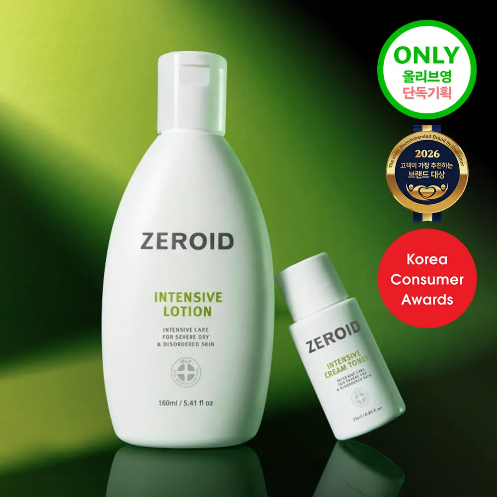 [ZEROID] Zeroid Intensive Lotion 160ml (with Cream Toner 25ml) / 제로이드 인텐시브 로션 160ml 기획 (+크림 토너 25ml)