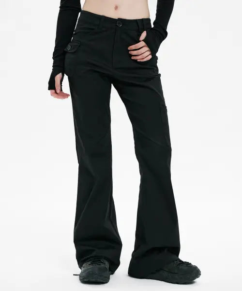 [HANAHI] Passport pot pocket pants BLACK