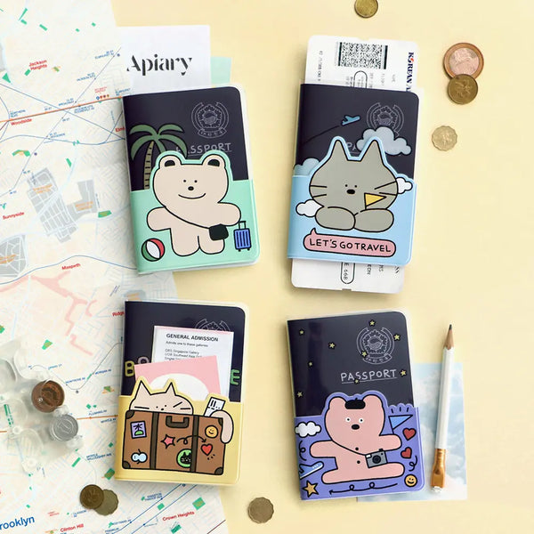 [ICONIC] Iconic Doodle Passport Case / 아이코닉 두들 여권 케이스