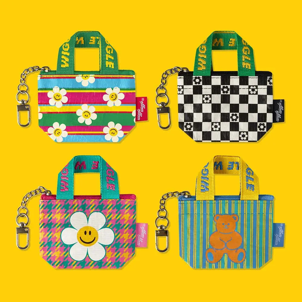 [wiggle wiggle] Wiggle Wiggle Mini Tarpaulin Bag Keychain (Choose 1 of 8) / 위글위글 미니 타포린백 키링 8종 택 1