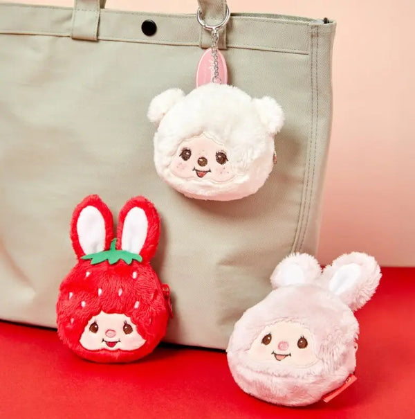 [10X10] Ten by Ten Monchhichi Face Pouch Keyring (3 Types) / 텐바이텐 몬치치 얼굴 파우치 키링_프렌즈 (3종)