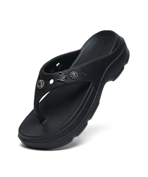 [ROCKFISH WEATHERWEAR] [× AAKAM] HAYDEN FLIPFLOP - BLACK