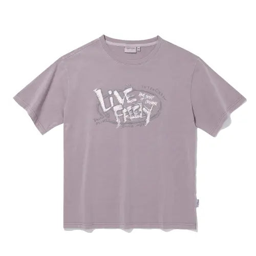 [INTERCREW] Women's Pigment Semi Crop Short Sleeve T-Shirt I Pink / 우먼스 피그먼트 세미 크롭 반팔 I핑크 ITA2TR57AIP