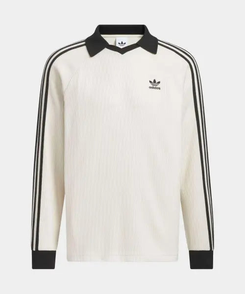 [ADIDAS] WAFFLE LS POLO WONWHI / 와플 롱 슬리브 폴로 티 - 원더화이트 / KQ6867