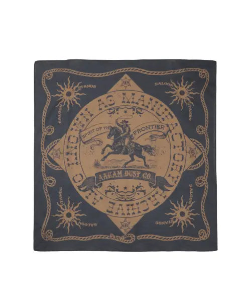 [AAKAM] Western Signature Bandana (Navy)