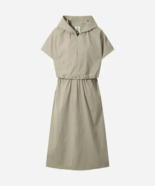 [DOD] Women's Brina Short Sleeve Hooded Dress (Beige) / 여성) 브리나 반팔 후드 원피스(BEIGE)