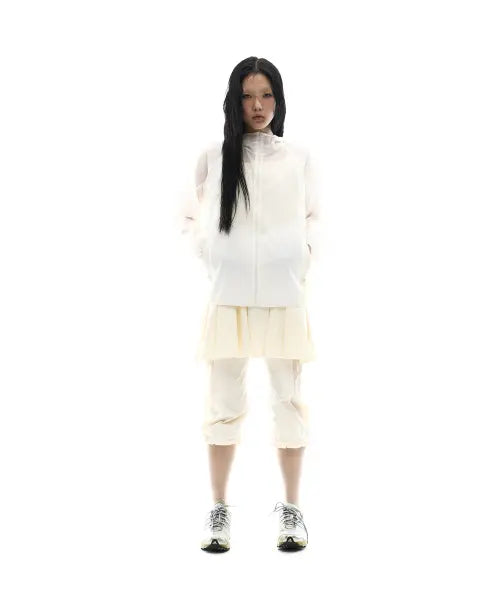[OJOS] Paneled Lightweight Windbreaker / Ivory