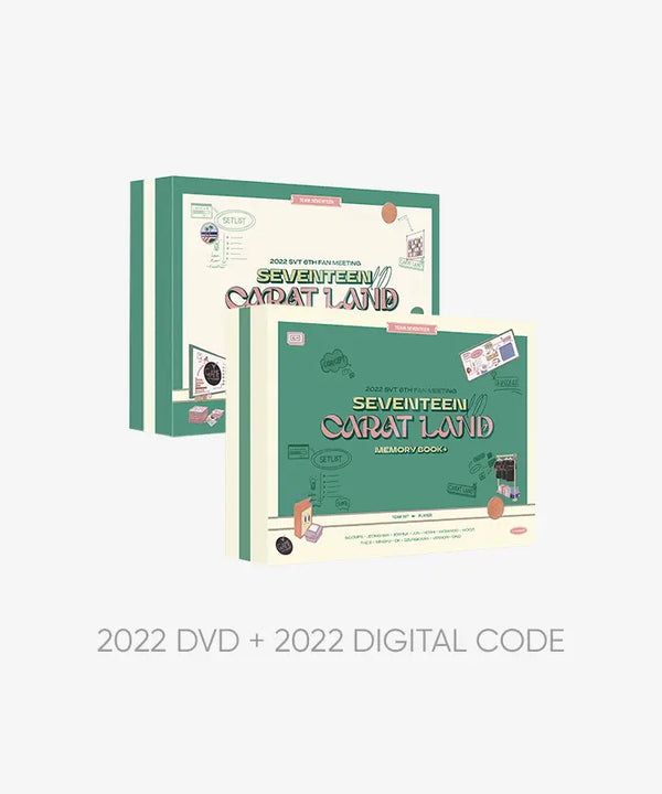 [SEVENTEEN] 〈SEVENTEEN in CARAT LAND〉 MEMORY BOOK+ SET (2022 DVD + 2022 DIGITAL CODE)